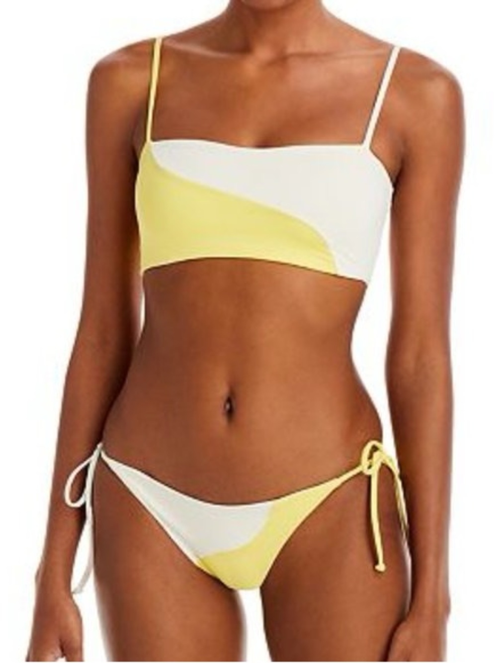 NWOT L*Space Ari Dani set yellow cream small medium